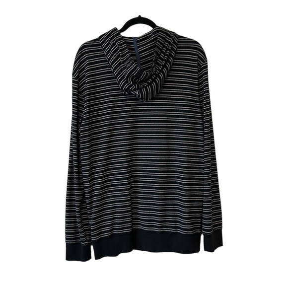 Saks Fifth Avenue X Black Slim Fit Jersey Hoodie - Size XXL - Picture 2 of 10